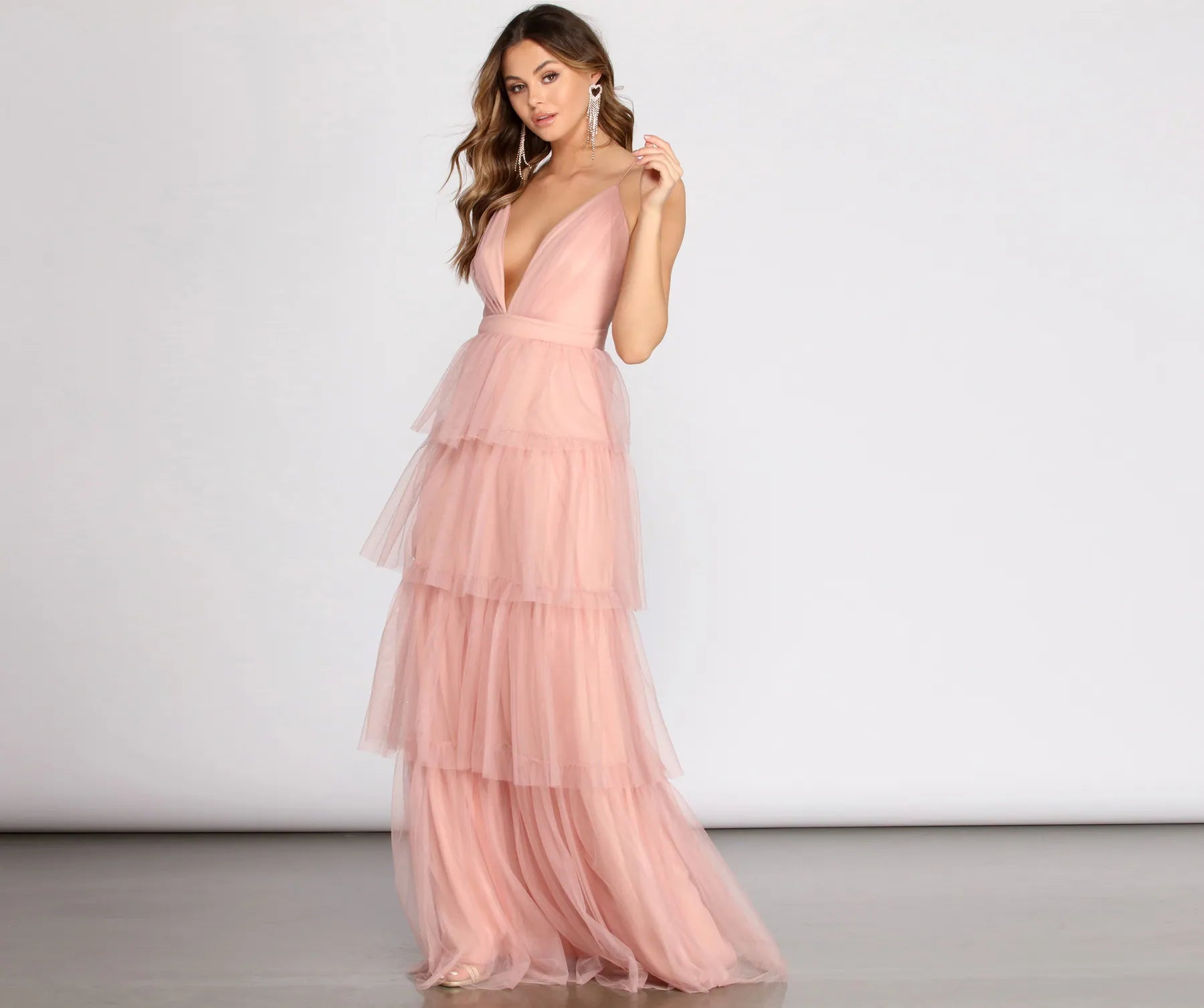 Perrie Formal Layered Tulle Dress