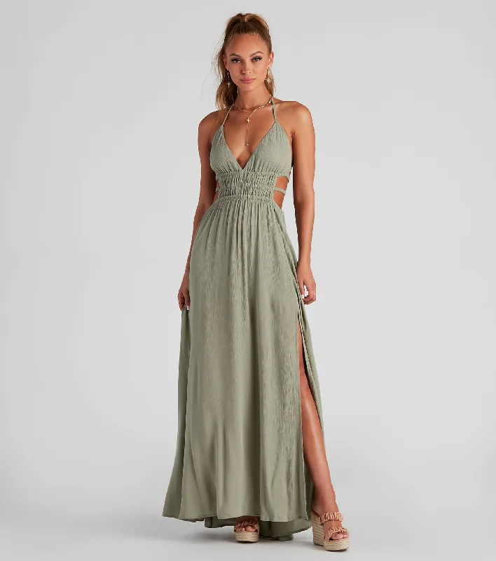 Ready Set Vacay Gauze Maxi Dress