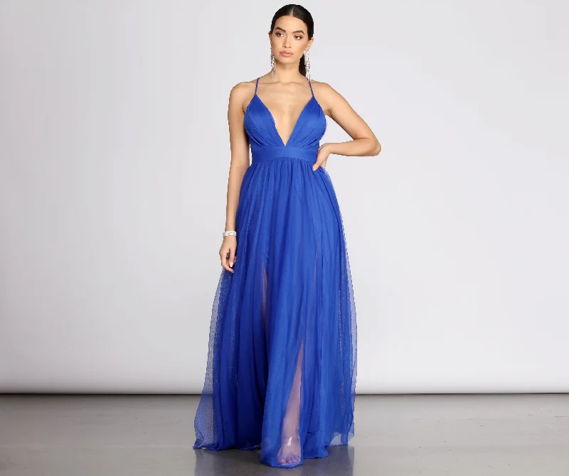 Rochelle Tulle A-Line Dress