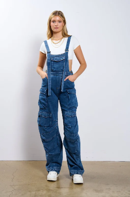 ALWAYS ON YOUR MIND DENIM JUMPSUIT IN BLUE