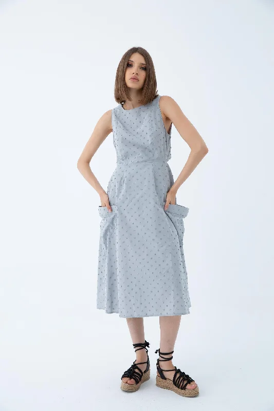 Beach Party Poplin Dress