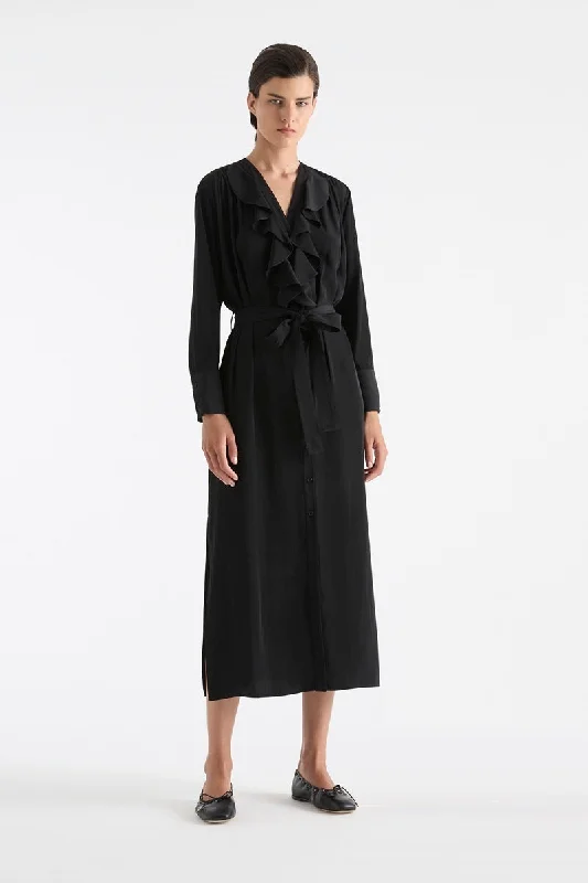 Billow Dress in Black F67 3256 by MELA PURDIE