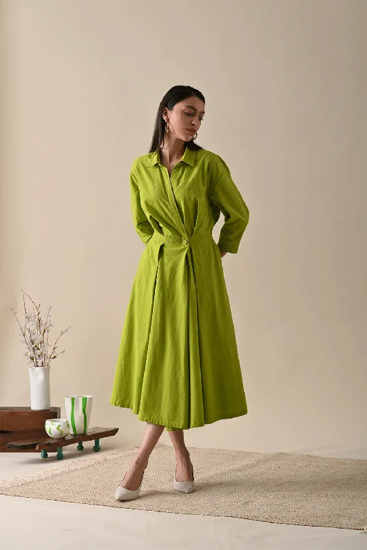 Eleanor Solid Dress green