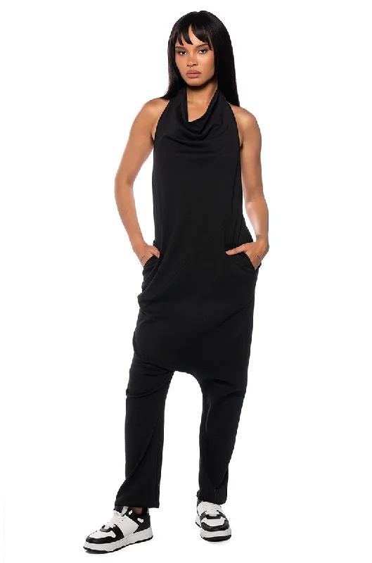 IN COZY MODE SLEEVELESS JUMPSUIT