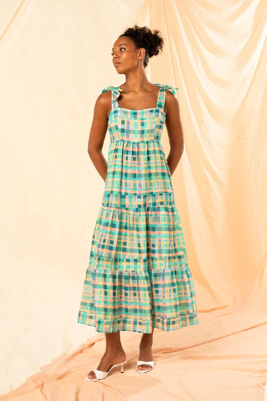 Kachel -  Ocean Check Dress