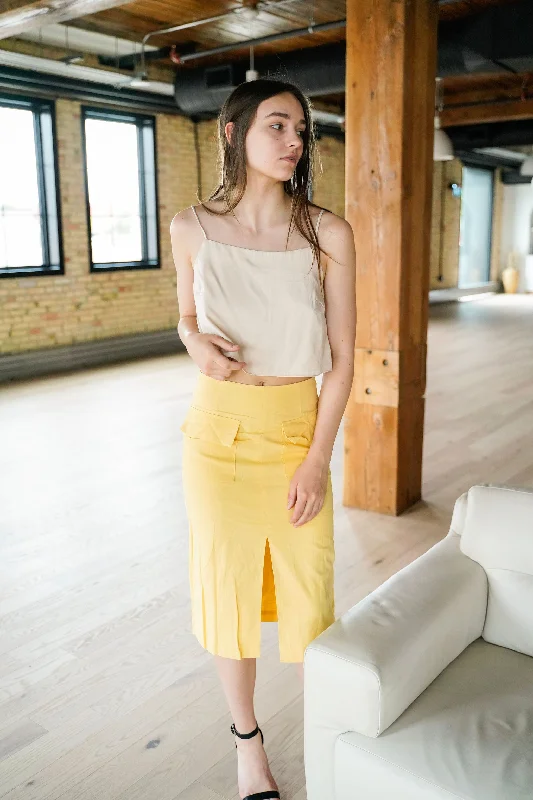 Buttermilk Pencil Skirt