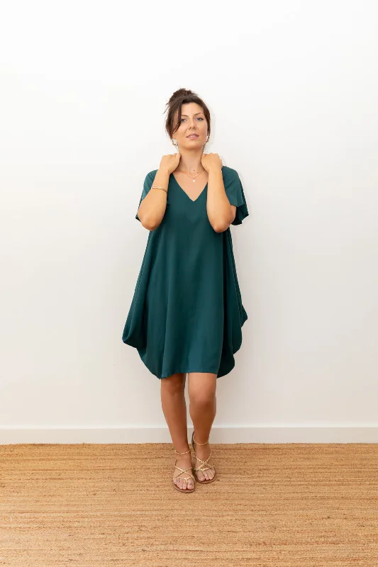 Mini Wingdress Sleeved - teal