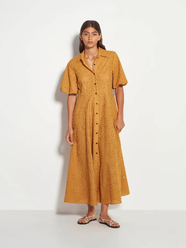 Poppy Dress (Sunshine Broderie) Marigold