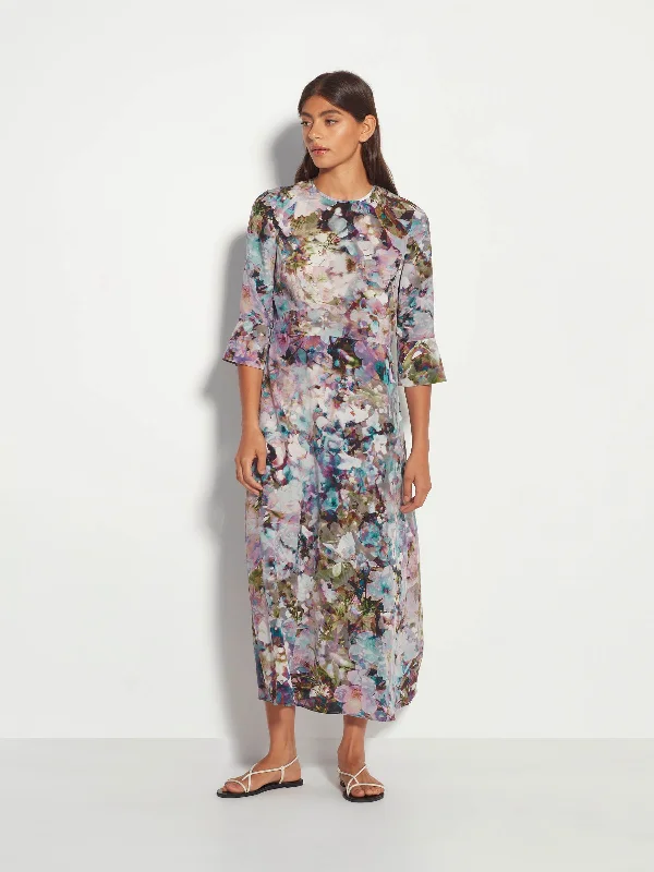 Rosie Dress (Blossom Silk) Azure