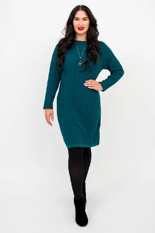 Rowan Dress, Teal, Cotton