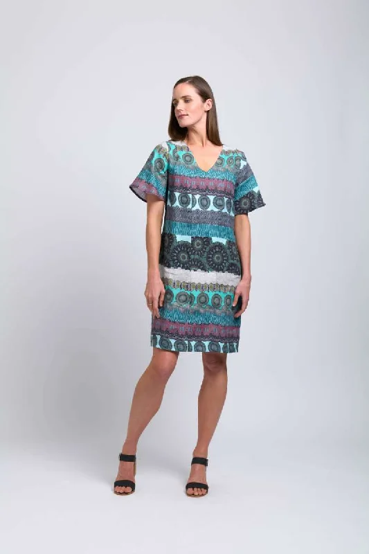 Runway Dress in Marina CFO7842 by Foil