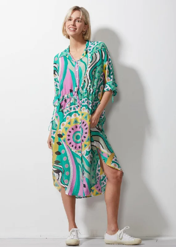 Shirt Dress ZP6638 in Amalfi by Zaket & Plover