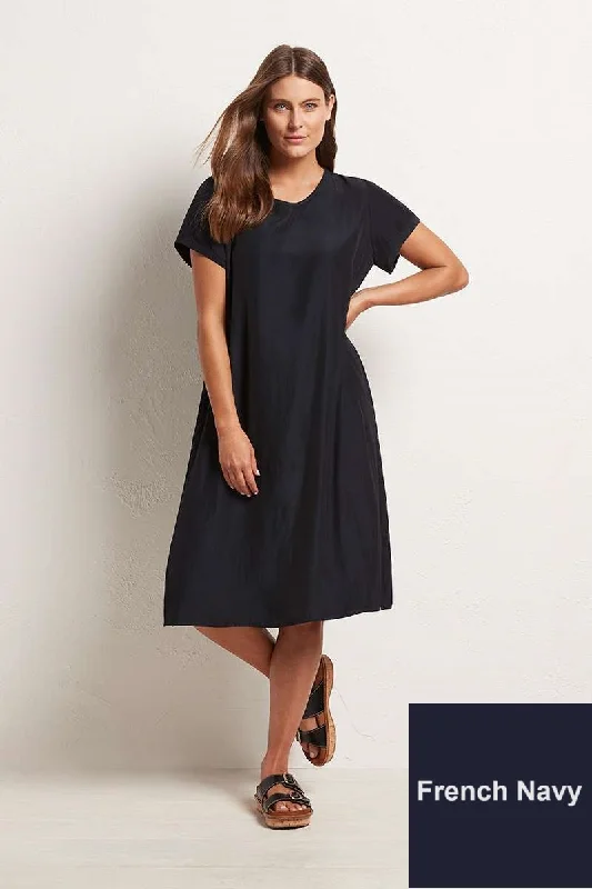 Transit T Dress in Navy F67 3203 by MELA PURDIE