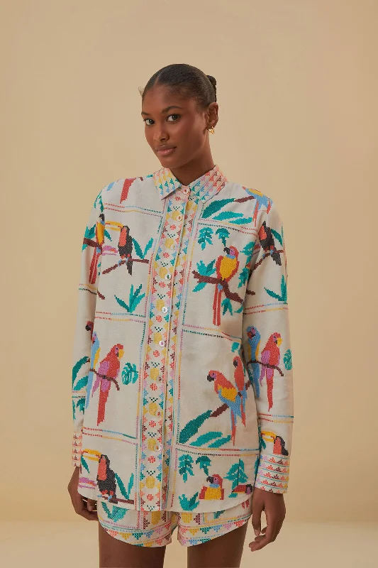 Tropical Stich Long Sleeve Shirt