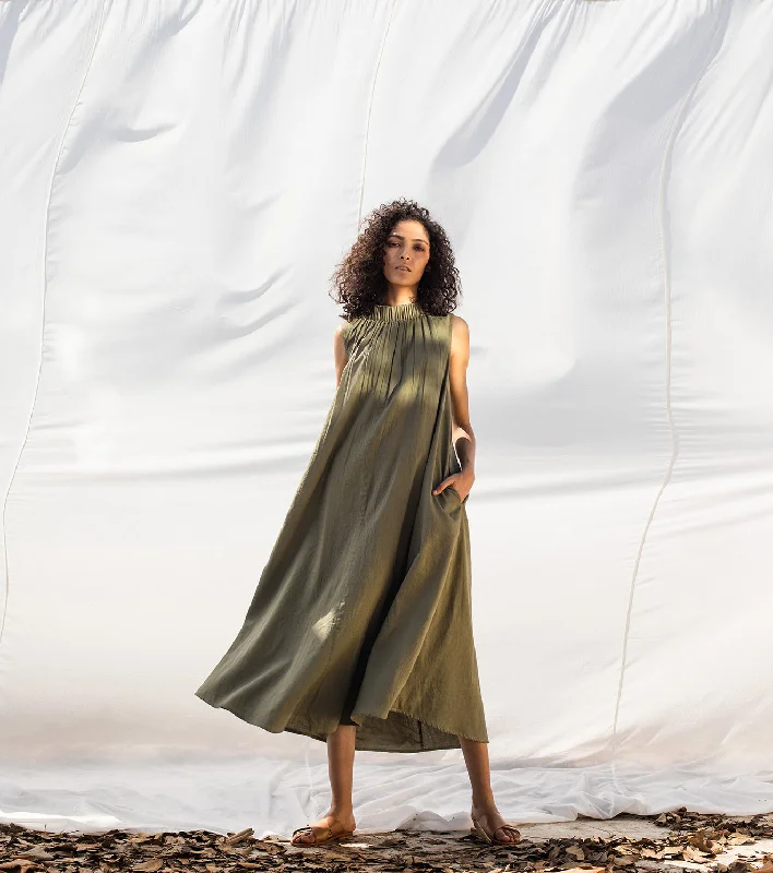 We Olive Tent Dress