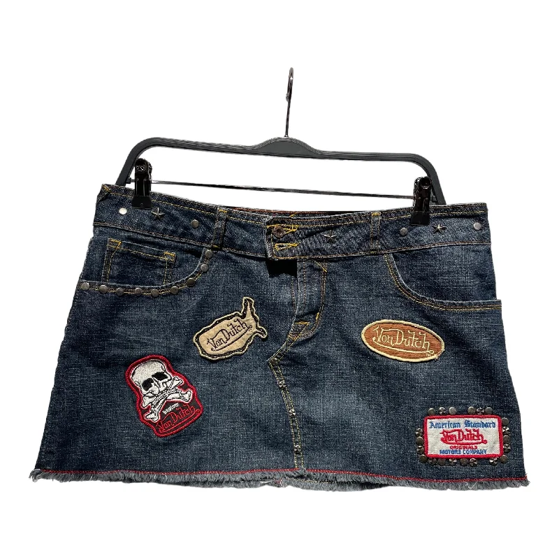 VonDutch/Skirt/L/Graphic/Cotton/BLU/