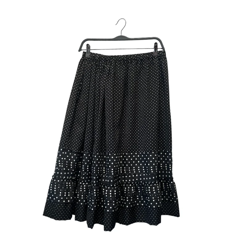 tricot COMME des GARCONS/Long Skirt/Polka dot/Polyester/BLK/