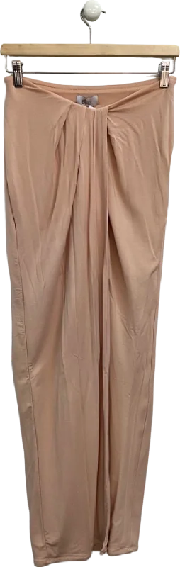 Oh Polly Nude Midi Skirt UK 10